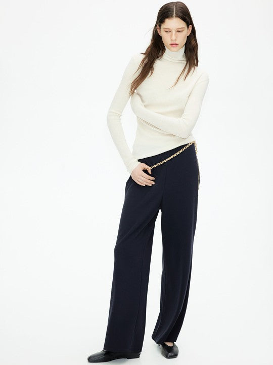 Anna Black Jersey Trousers