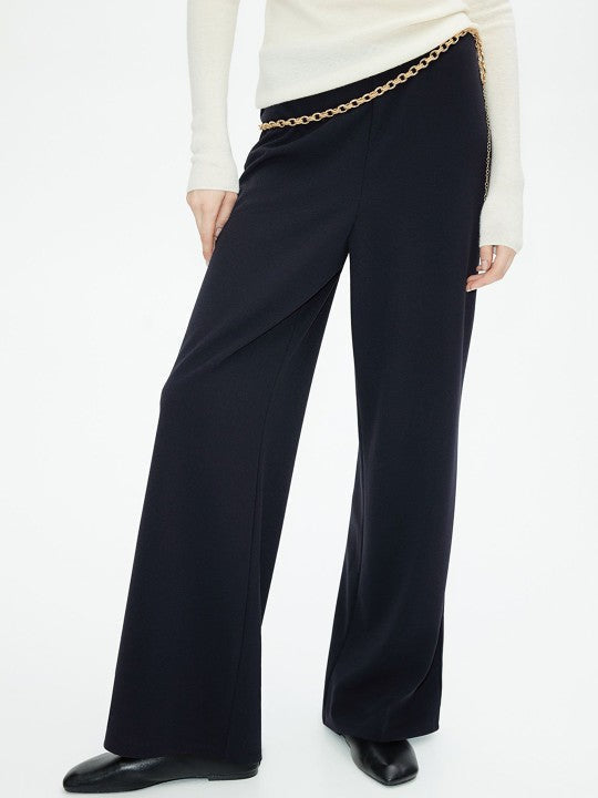 Anna Black Jersey Trousers