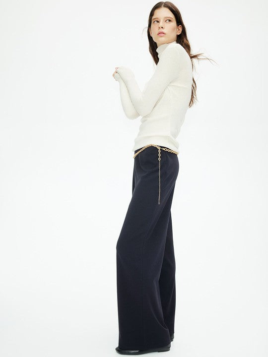 Anna Black Jersey Trousers
